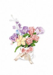 Pipe cleaner DIY flower set