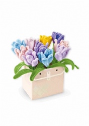 Pipe cleaner DIY flower set