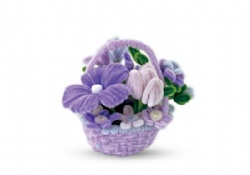 Pipe cleaner DIY flower set