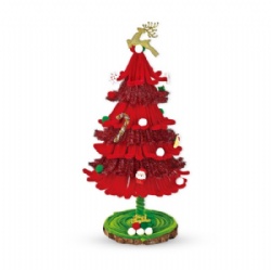 Pipe cleaner DIY Christmas wreath set