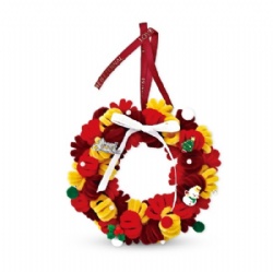Pipe cleaner DIY Christmas wreath set