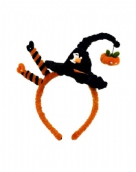 Pipe Cleaner DIY Orange & Black Halloween Witch Hat set
