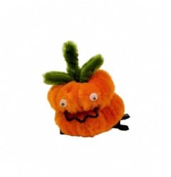 Pipe Cleaner DIY Halloween Black Cat & Pumpkin Plush Hair Clips Set