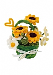 Pipe cleaner DIY flower set